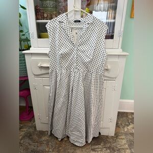 Zaful Black and White Polka Dot Dress